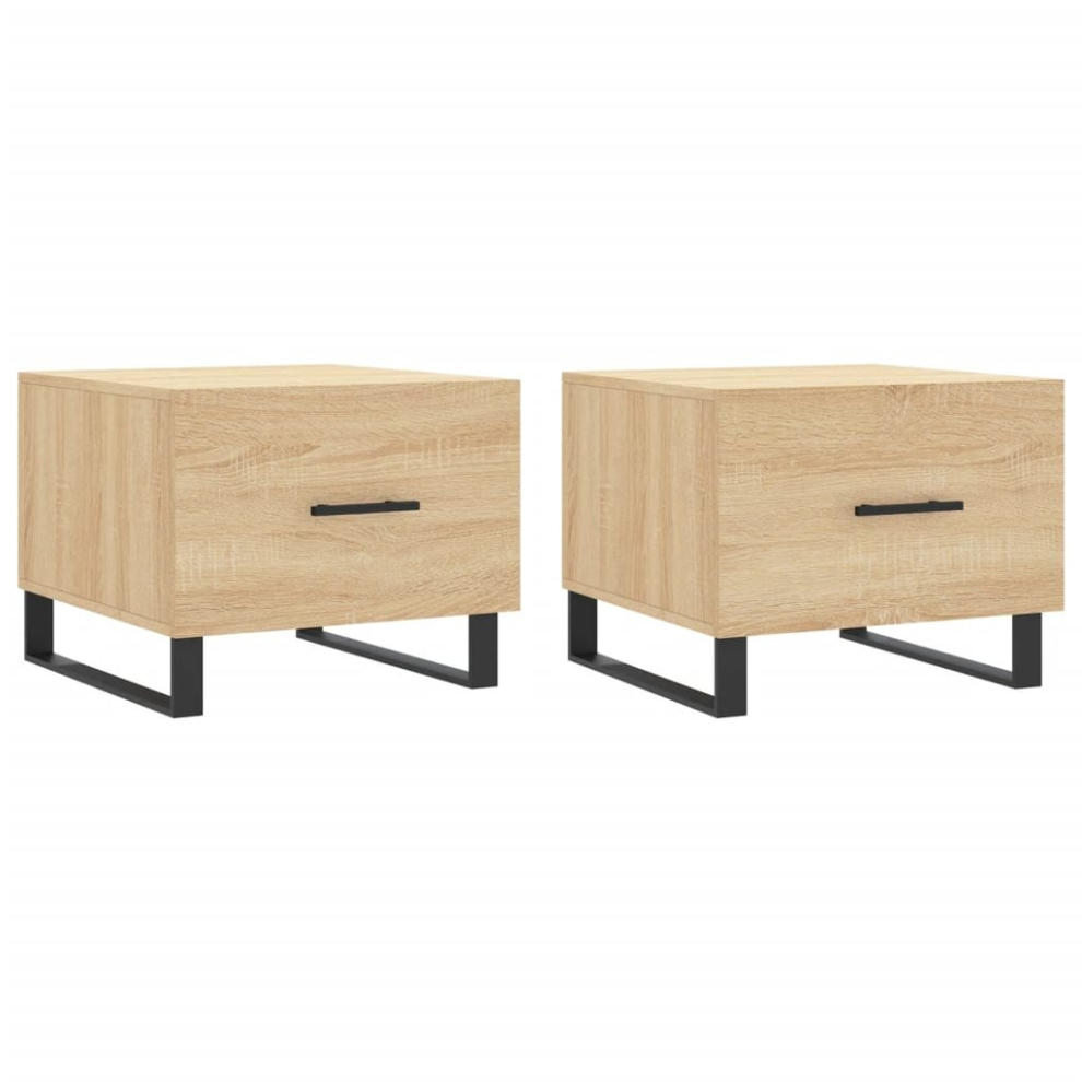 Vidaxl (Sonoma Oak) Coffee Table Side Table Sofa Table Telephone Table Engineered Wood