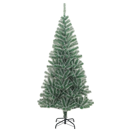 VidaXL vidaXL Artificial Christmas Tree Artificial Xmas Tree with Flocked Snow Green 1