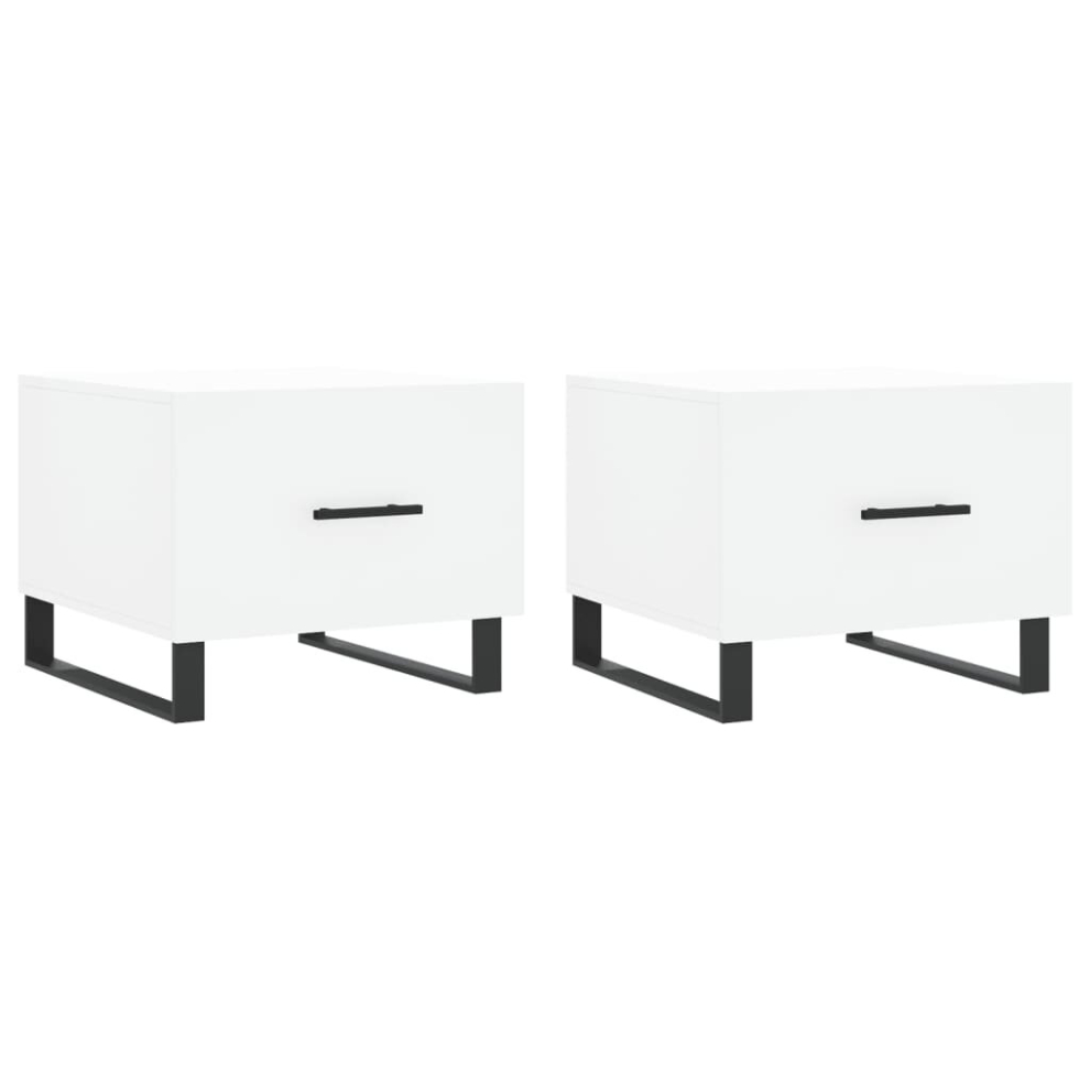 Vidaxl (White) Coffee Table Side Table Sofa Table Telephone Table Engineered Wood