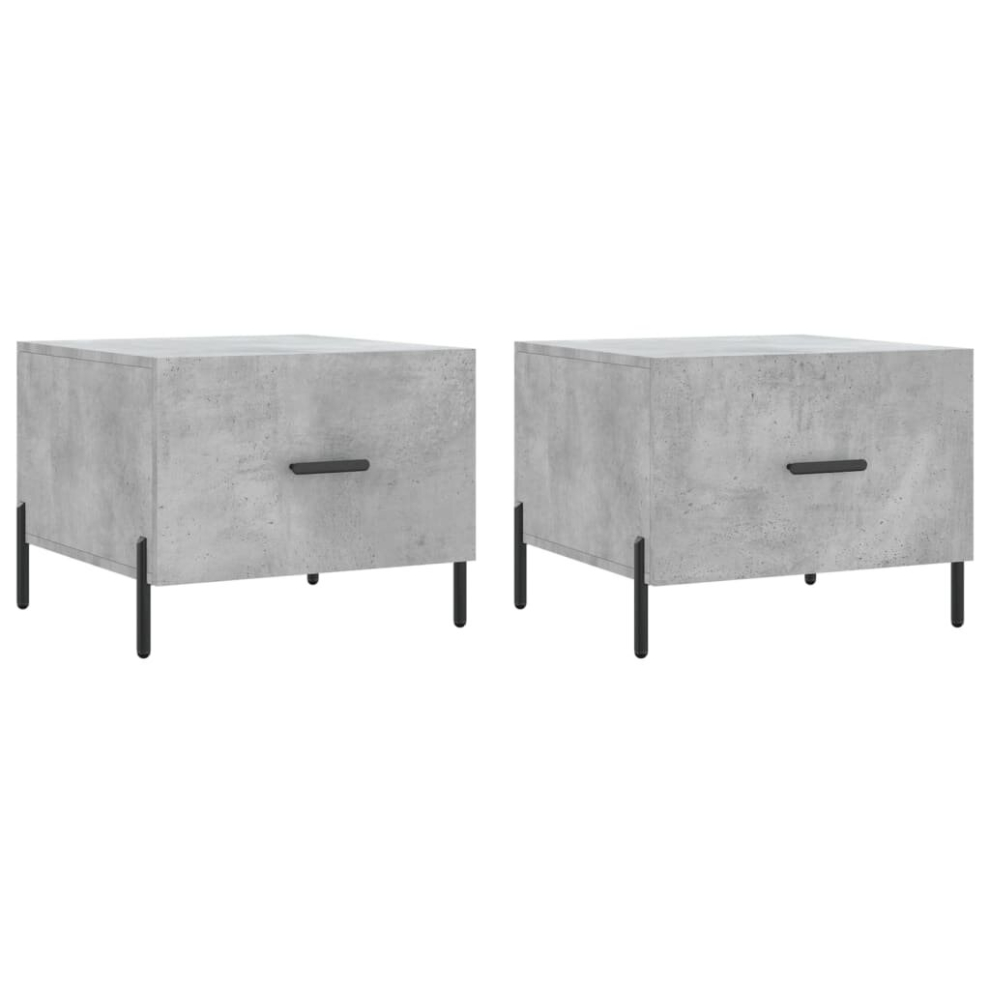 Vidaxl (Concrete Grey) Coffee Table Side Table Sofa Table Telephone Table Engineered Wood