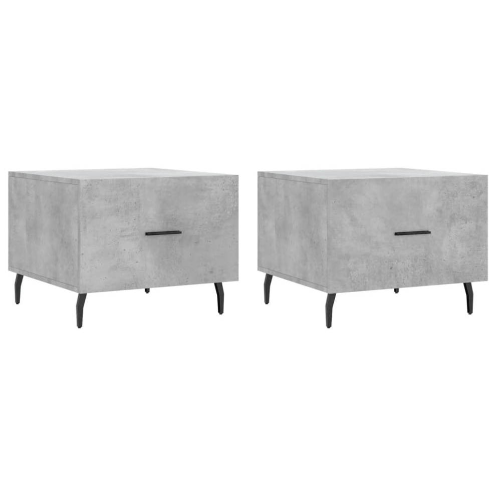 (concrete grey) vidaXL Coffee Table Side Table Sofa Table Telephone Table Engineered Wood