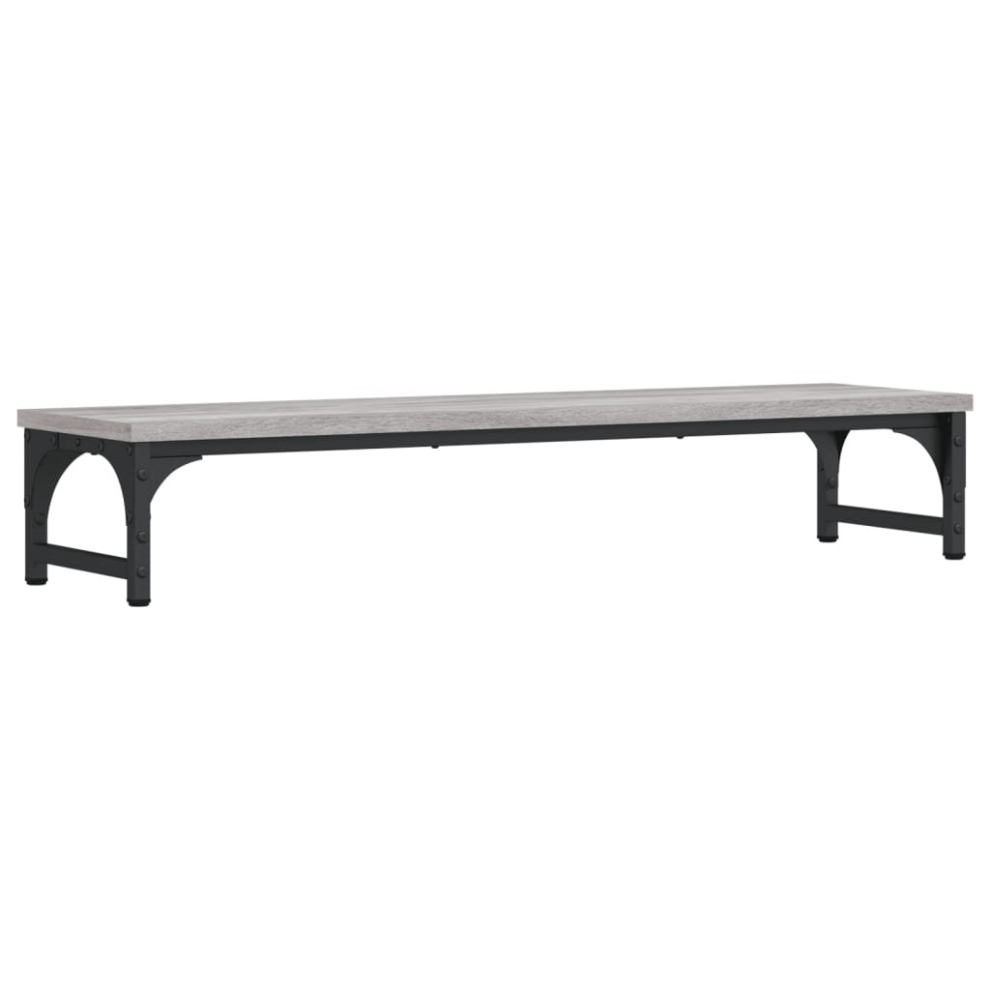 Vidaxl ( Sonoma, 85 X 23 X 15.5 Cm) Monitor Stand Riser Display Stand Printer Monitor Mount Engineered Wood Grey