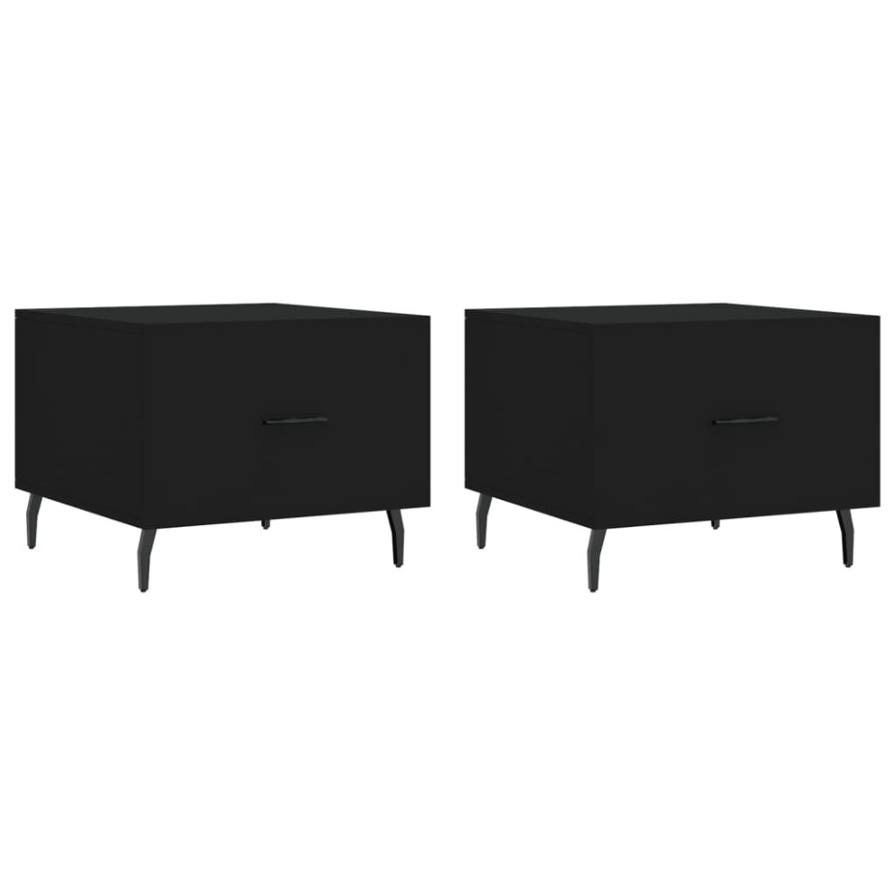 Vidaxl (Black) Coffee Table Side Table Sofa Table Telephone Table Engineered Wood