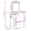 VidaXL (white) vidaXL Dressing Table with LED Lights Makeup Table Vanity Desk Cosmetic Table 4