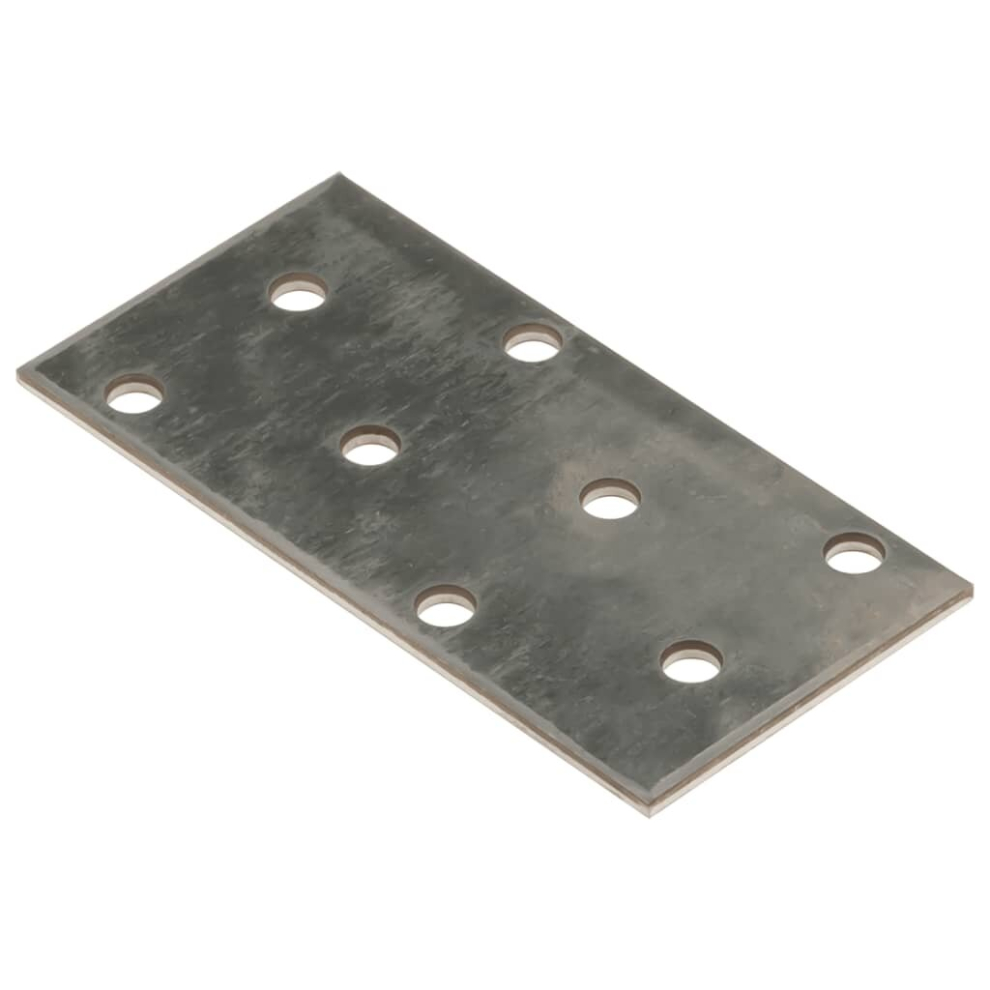 (80 x 40 mm) vidaXL Perforated Plates Connecting Joining Plate 60 pcs 2 mm Galvanised Steel