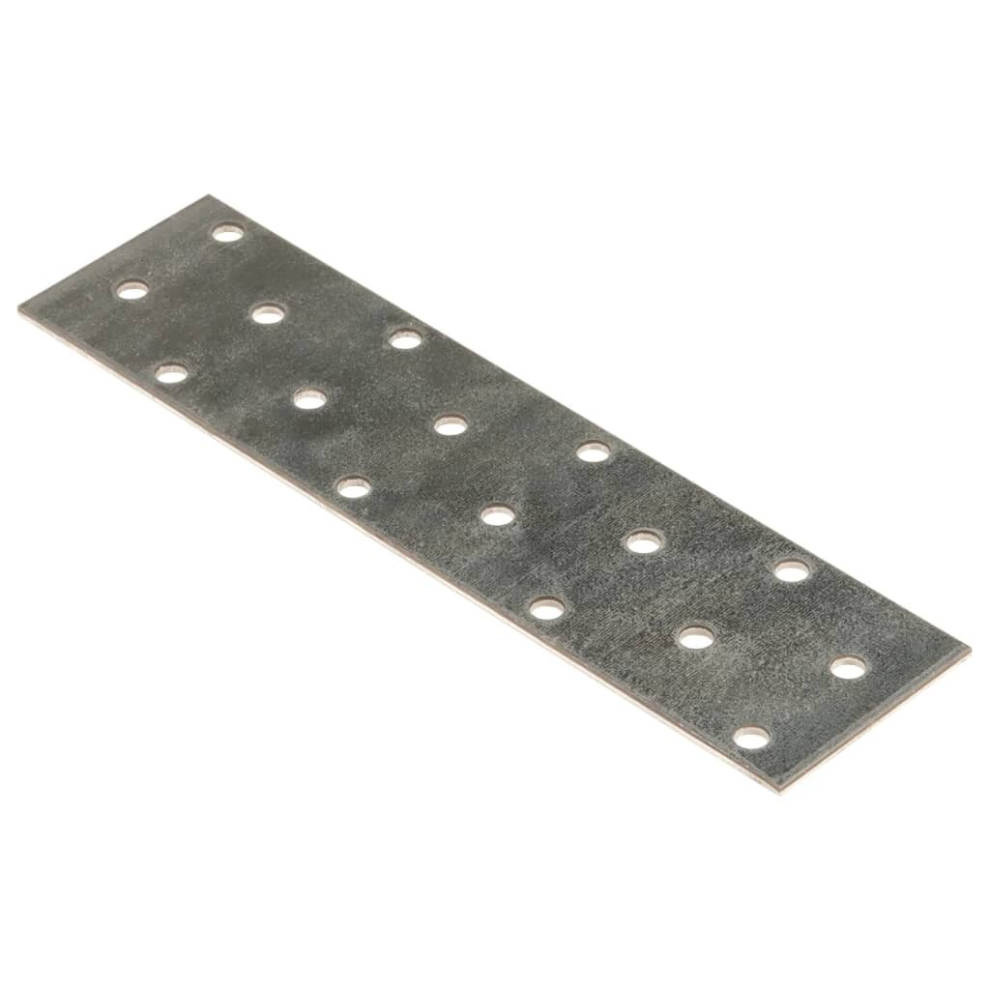 (160 x 40 mm) vidaXL Perforated Plates Connecting Joining Plate 60 pcs 2 mm Galvanised Steel