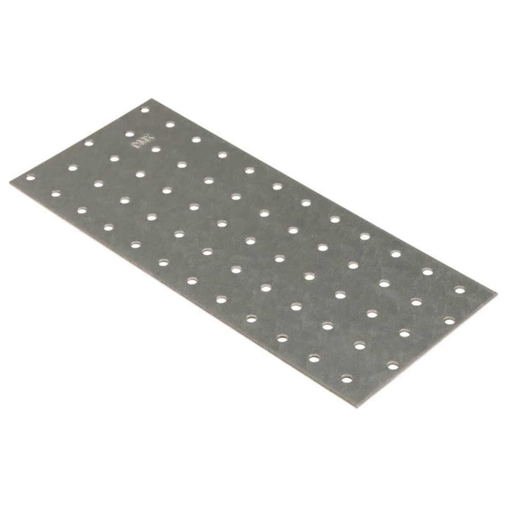 (240 x 100 mm) vidaXL Perforated Plates Connecting Joining Plate 60 pcs 2 mm Galvanised Steel