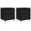 VidaXL (black, 2 pcs) vidaXL Bedside Cabinets Nightstand Side Table Bed Cabinet Engineered Wood 1