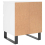 VidaXL (white, 2 pcs) vidaXL Bedside Cabinets Nightstand Side Table Bed Cabinet Engineered Wood 9
