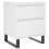 VidaXL (white, 2 pcs) vidaXL Bedside Cabinets Nightstand Side Table Bed Cabinet Engineered Wood 5