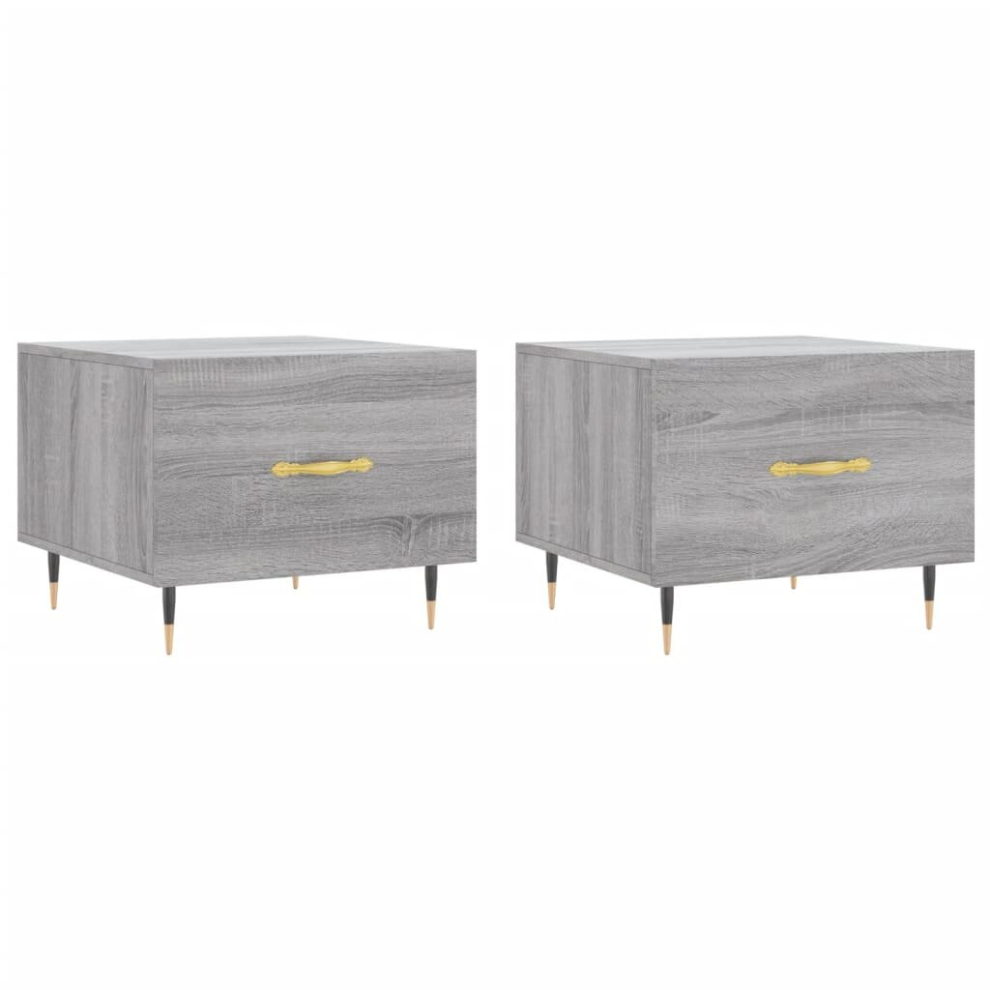 (grey sonoma) vidaXL Coffee Table Side Table Sofa Table Telephone Table Engineered Wood
