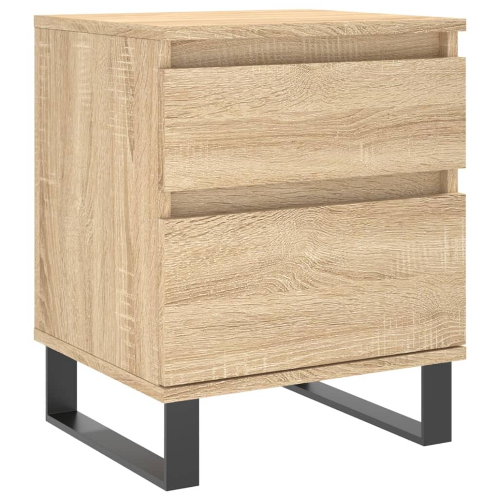 (sonoma oak, 1 pcs) vidaXL Bedside Cabinets Nightstand Side Table Bed Cabinet Engineered Wood