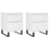 VidaXL (white, 2 pcs) vidaXL Bedside Cabinets Nightstand Side Table Bed Cabinet Engineered Wood 2