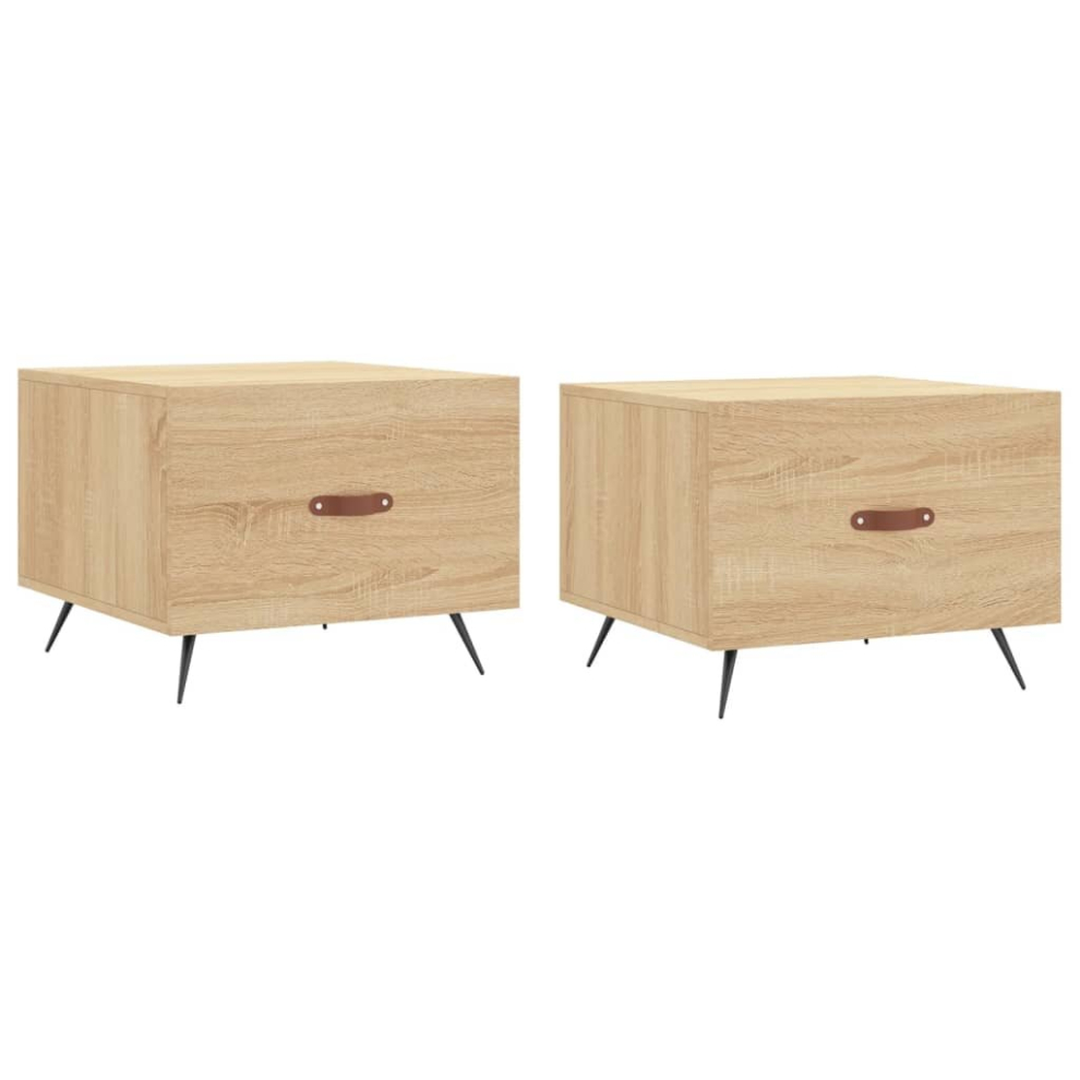 Vidaxl (Sonoma Oak) Coffee Table Side Table Sofa Table Telephone Table Engineered Wood