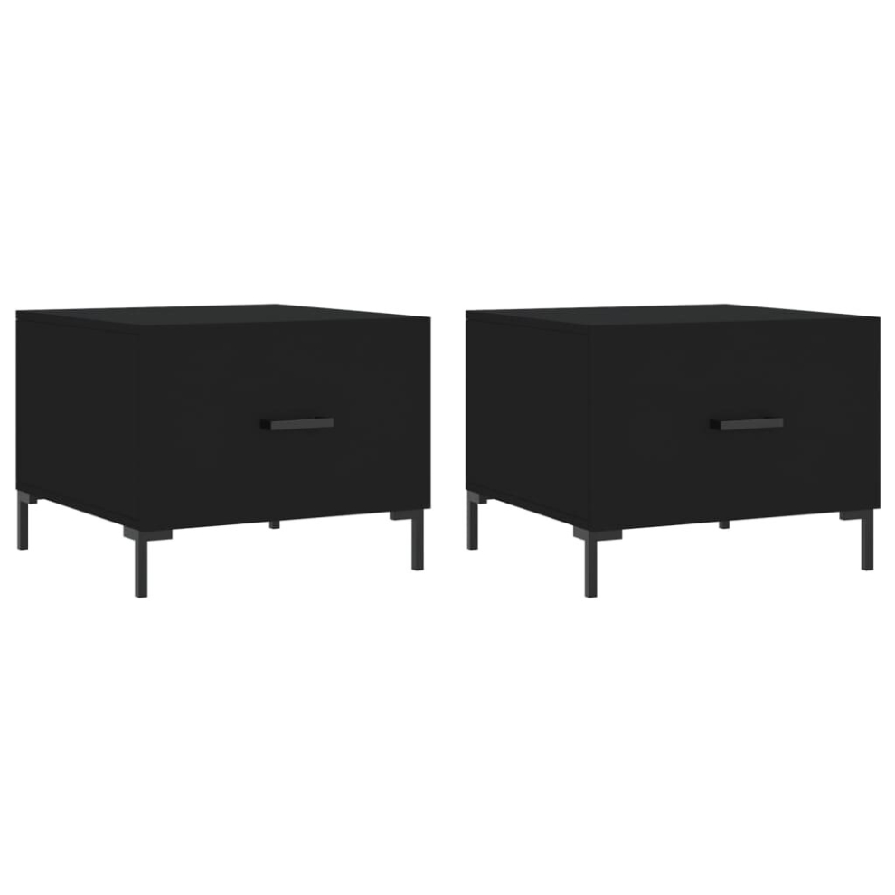 Vidaxl (Black) Coffee Table Side Table Sofa Table Telephone Table Engineered Wood
