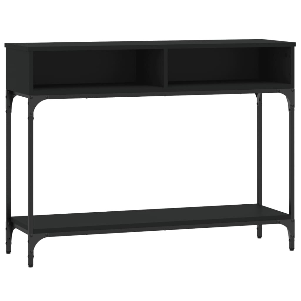 Vidaxl Black (Black) Console Table End Table Hallway Stand Side Sofa Table Engineered Wood