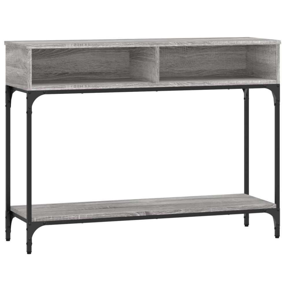 (grey sonoma) vidaXL Console Table Side End Table Couch Sofa Table Brown Oak Engineered Wood