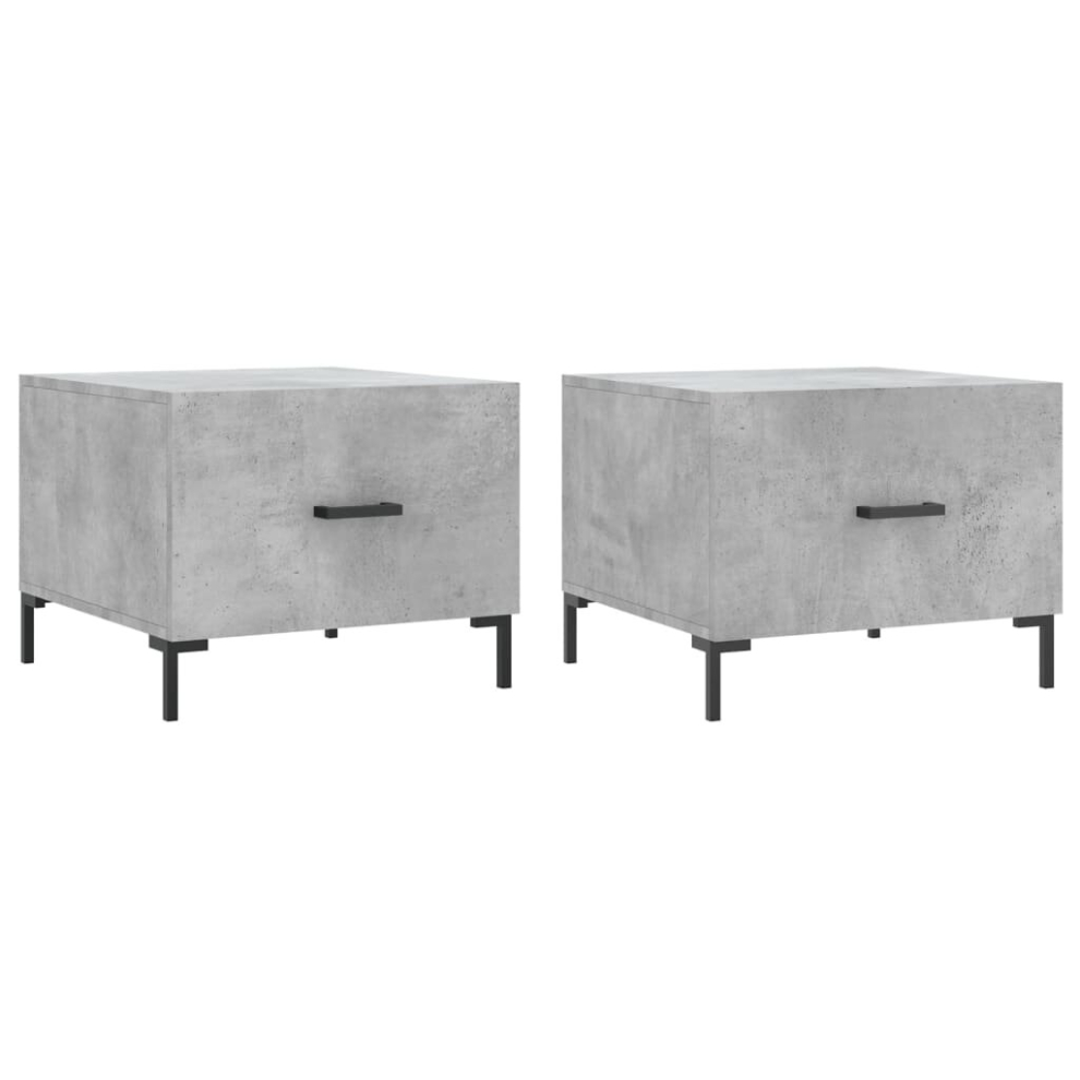 Vidaxl (Concrete Grey) Coffee Table Side Table Sofa Table Telephone Table Engineered Wood