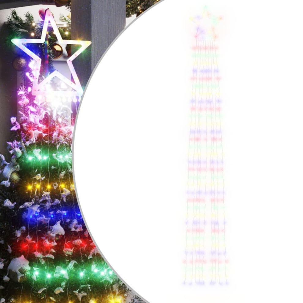 Vidaxl (Multicolour) Christmas Tree Pre Lit Xmas String S Indoor Outdoor 320 Leds Light