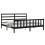 VidaXL (black, 200 x 200 cm) vidaXL Bed Frame Bed Base Platform Bed with Headboard White Double Solid Wood 3