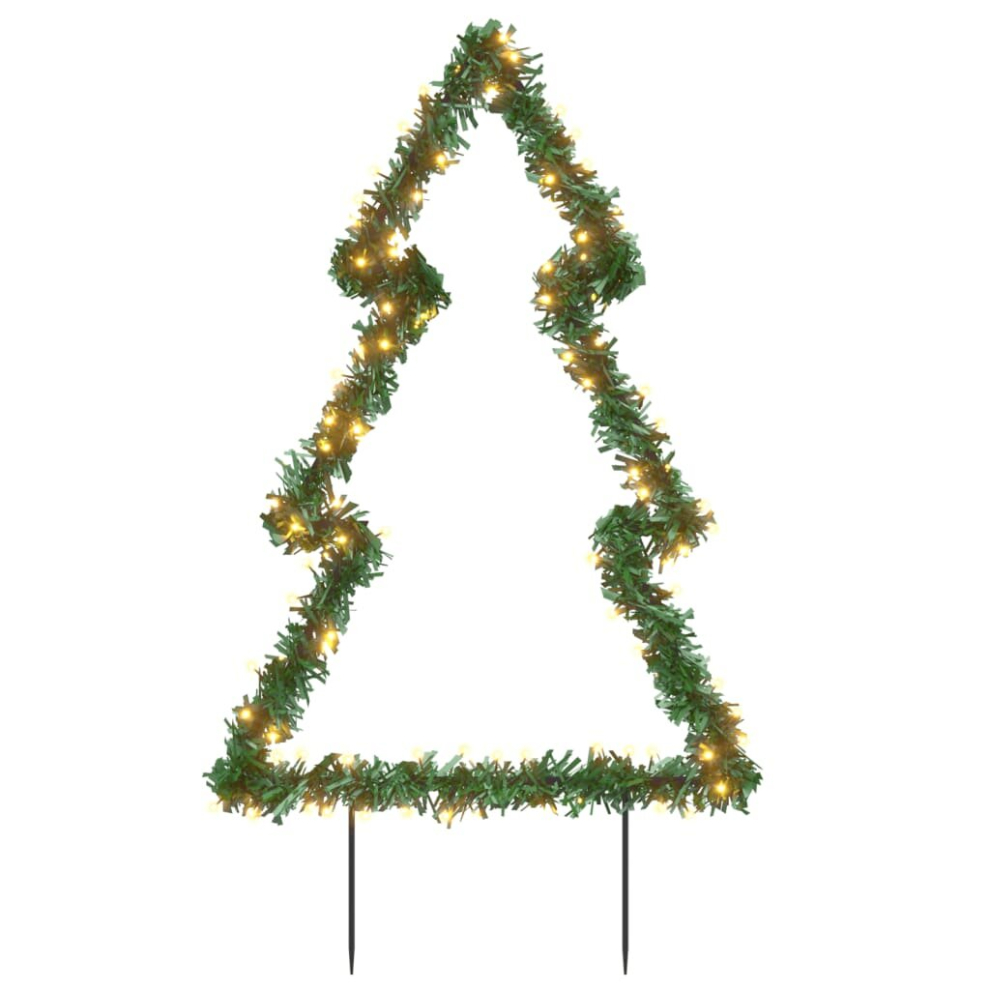 Vidaxl Christmas Decoration Stake With Ground Spikes Tree 115 Leds Light