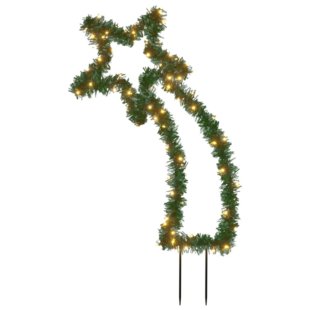 Vidaxl Christmas Light Decoration Xmas Stake Light With Spikes Meteor 80 Leds