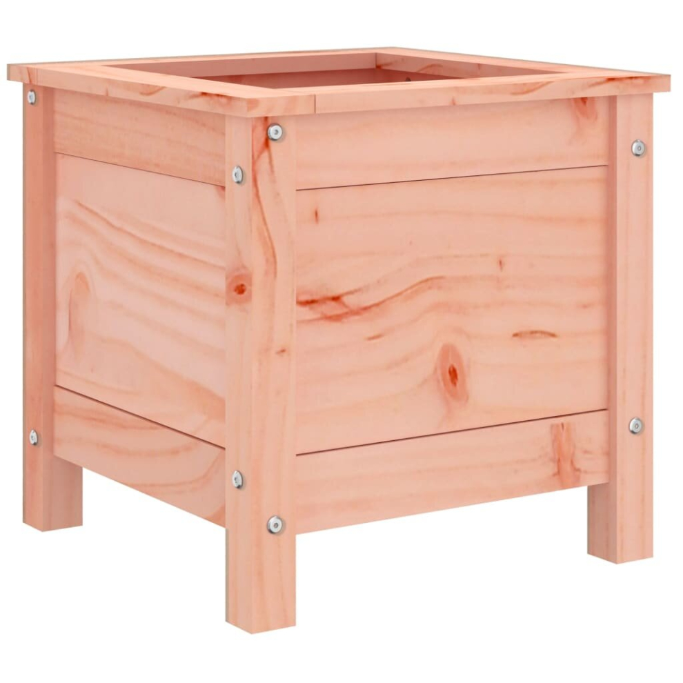 Vidaxl (Natural Douglas, 40 X 40 X 39 Cm) Garden Raised Bed Outdoor Wooden Planter Pot Flower Bed Solid Wood Pine