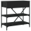 VidaXL (black, 75 x 34.5 x 75 cm) vidaXL Console Table with Drawers and Shelves Side End Table Engineered Wood 7