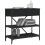 VidaXL (black, 75 x 34.5 x 75 cm) vidaXL Console Table with Drawers and Shelves Side End Table Engineered Wood 3