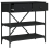 VidaXL (black, 75 x 34.5 x 75 cm) vidaXL Console Table with Drawers and Shelves Side End Table Engineered Wood 8