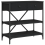 VidaXL (black, 75 x 34.5 x 75 cm) vidaXL Console Table with Drawers and Shelves Side End Table Engineered Wood 1