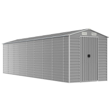 vidaXL Gartenhaus Hellgrau 191 x 810 x 198 cm Verzinkter Stahl