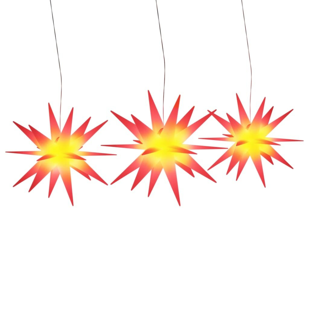 Vidaxl Red (Red) Christmas Light With Leds Xmas Ceiling Lights Display 3 Pcs Foldable