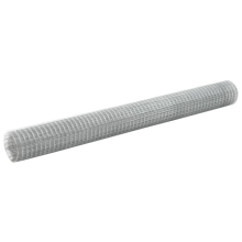 (10 x 1.5 m/ 25 x 25 mm) vidaXL Wire Netting Garden Wire Mesh Enclosure Fence Square 0.9mm Galvanised
