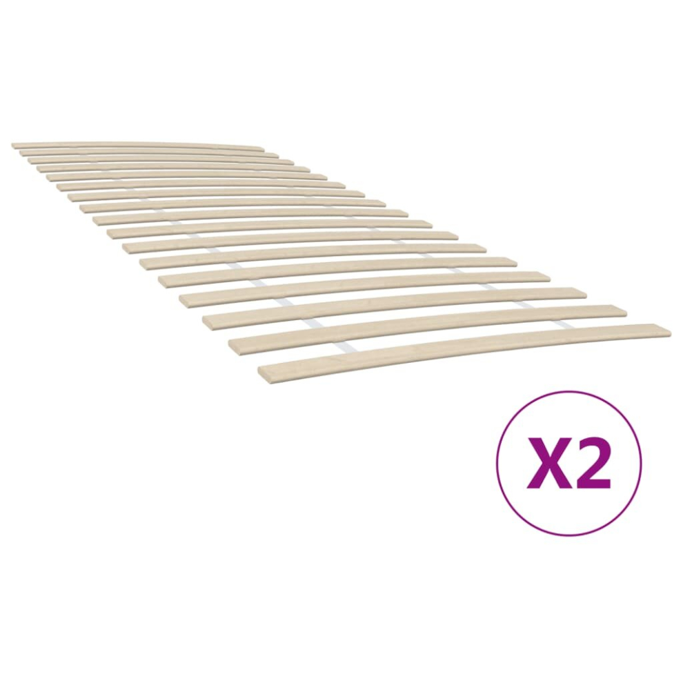 Vidaxl (180 X 200 Cm) Slatted Bed Base With Slats Bedroom Bed Slat Frame Mattress Foundation