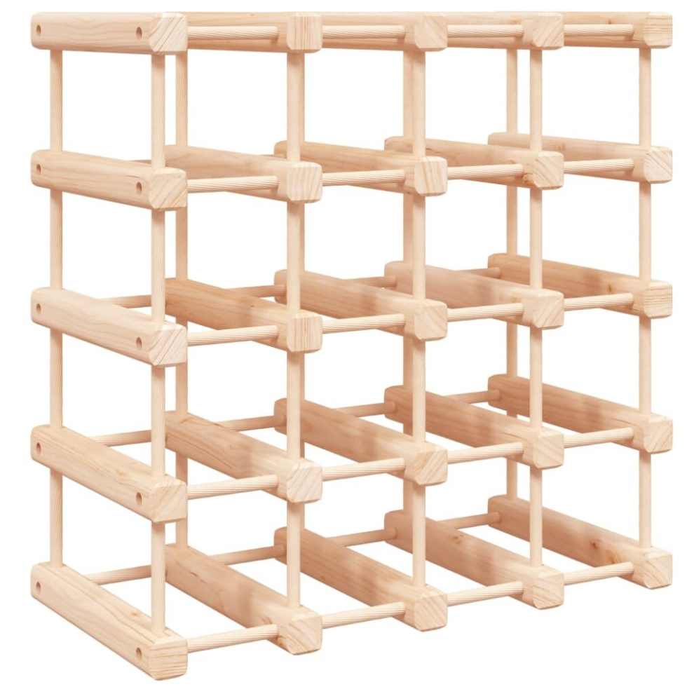 (20 bottle) vidaXL Wine Rack Drinking Rack Wine Shelf Wine Bottle Holder Solid Wood Pine