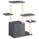 VidaXL (dark grey) vidaXL Cat Tree with Sisal Scratching Posts Cat Scratching Tower Cat Climber 5