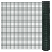 (green, 10 x 1 m 16 x 16 mm) vidaXL Chicken Wire Fence Steel with PVC Coating Wire Mesh Roll Wire Fencing