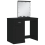VidaXL (black) vidaXL Dressing Table with LED Lights Makeup Table Vanity Desk Cosmetic Table 3