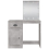 VidaXL (concrete grey) vidaXL Dressing Table with LED Lights Makeup Table Vanity Desk Cosmetic Table 5