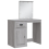 VidaXL (grey sonoma) vidaXL Dressing Table with LED Lights Makeup Table Vanity Desk Cosmetic Table 3