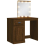 VidaXL (brown oak) vidaXL Dressing Table with LED Lights Makeup Table Vanity Desk Cosmetic Table 2