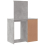 VidaXL (concrete grey) vidaXL Dressing Table with LED Lights Makeup Table Vanity Desk Cosmetic Table 7