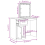 VidaXL (brown oak) vidaXL Dressing Table with LED Lights Makeup Table Vanity Desk Cosmetic Table 4