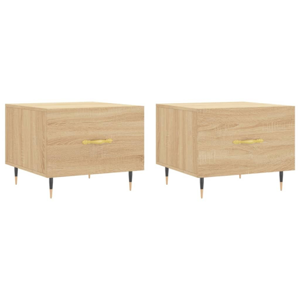 Vidaxl (Sonoma Oak) Coffee Table Side Table Sofa Table Telephone Table Engineered Wood