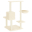 VidaXL (cream) vidaXL Cat Tree Cat Tower with Sisal Scratching Posts Activity Centre Cream 5