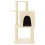 VidaXL (cream) vidaXL Cat Tree with Sisal Scratching Posts Pet Cat Scratch Tower Light Grey 3