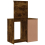 VidaXL (smoked oak) vidaXL Dressing Table with LED Lights Makeup Table Vanity Desk Cosmetic Table 7