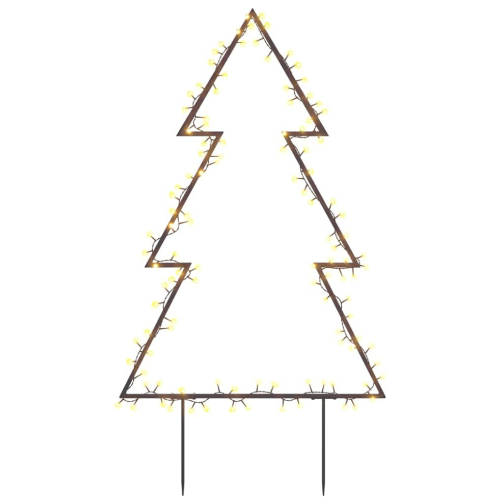 vidaXL Christmas Light Decoration Xmas Stake Light with Spikes Tree 115 LEDs