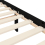 VidaXL (black, 75 x 190 cm) vidaXL Bed Frame Bed Base Platform Bed with Headboard White Double Solid Wood 10